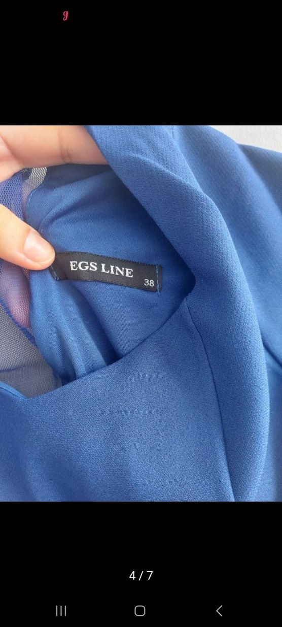 Mor Dantel Detaylı Midi Kadın Elbise ve mavi elbise TOPLU FİYAT - Görsel 4