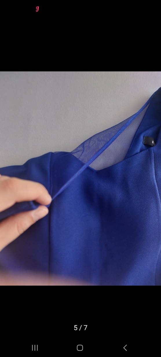 Mor Dantel Detaylı Midi Kadın Elbise ve mavi elbise TOPLU FİYAT - Görsel 5