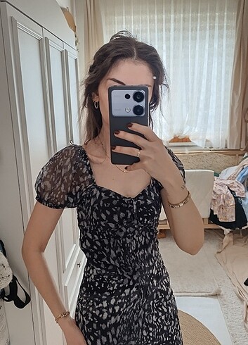 xs Beden siyah Renk Trendyolmilla şık elbise
