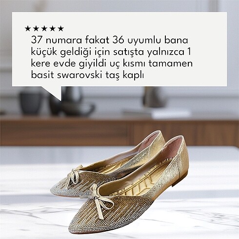 Gold taşlı babet