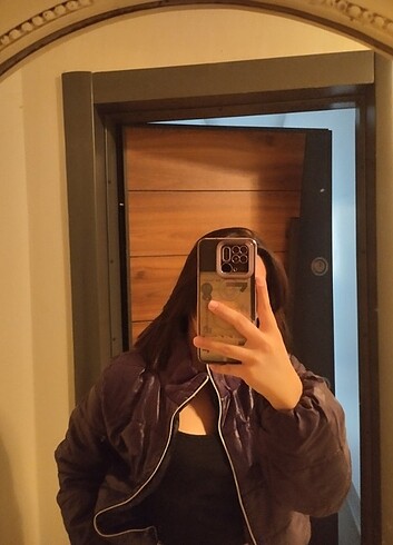 Saten Kısa mini mont