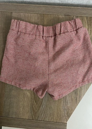 Kemerli Kız Çocuk gül kurusu şort - Görsel 2