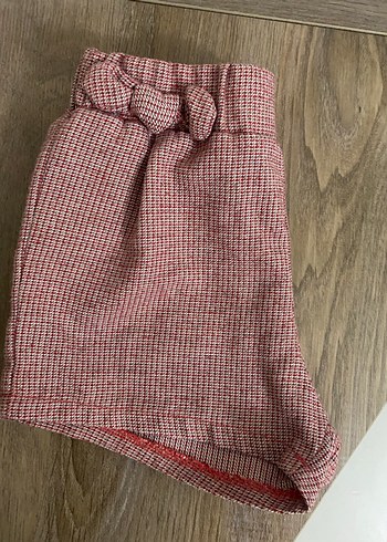 Kemerli Kız Çocuk gül kurusu şort - Görsel 3