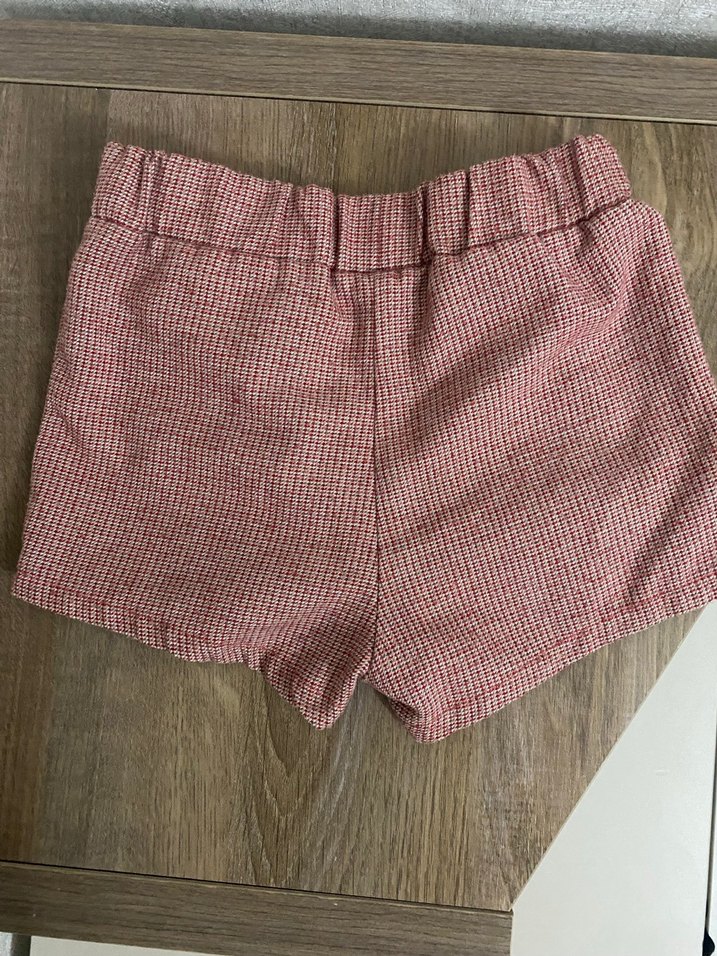 Kemerli Kız Çocuk gül kurusu şort - Görsel 2