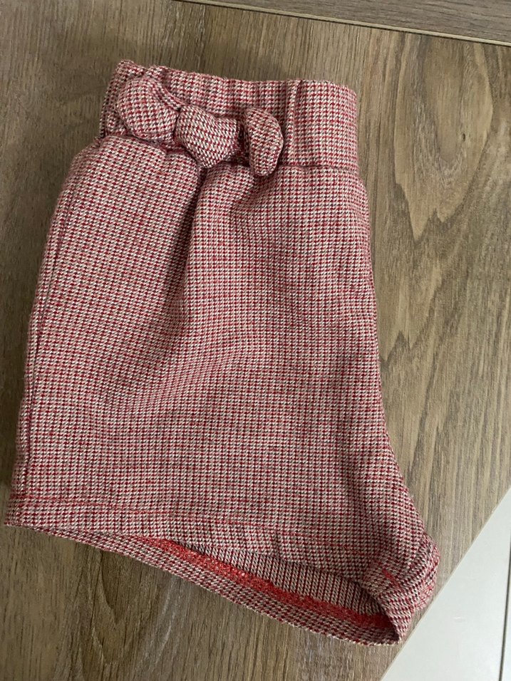 Kemerli Kız Çocuk gül kurusu şort - Görsel 3