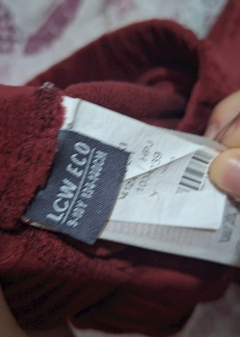 Bordo Kız çocuk Bohem Kumaş Pantolon - Görsel 4