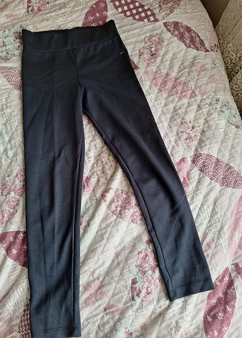 lacivert kız çocuk Regular Fit Kumaş Pantolon - Görsel 3