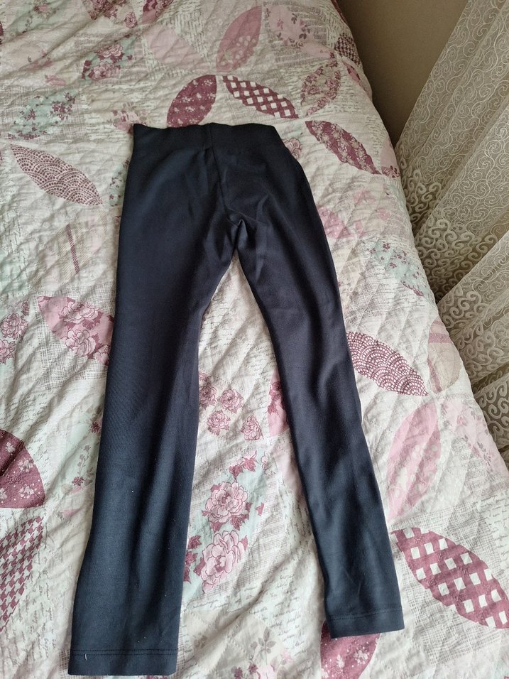 lacivert kız çocuk Regular Fit Kumaş Pantolon - Görsel 2