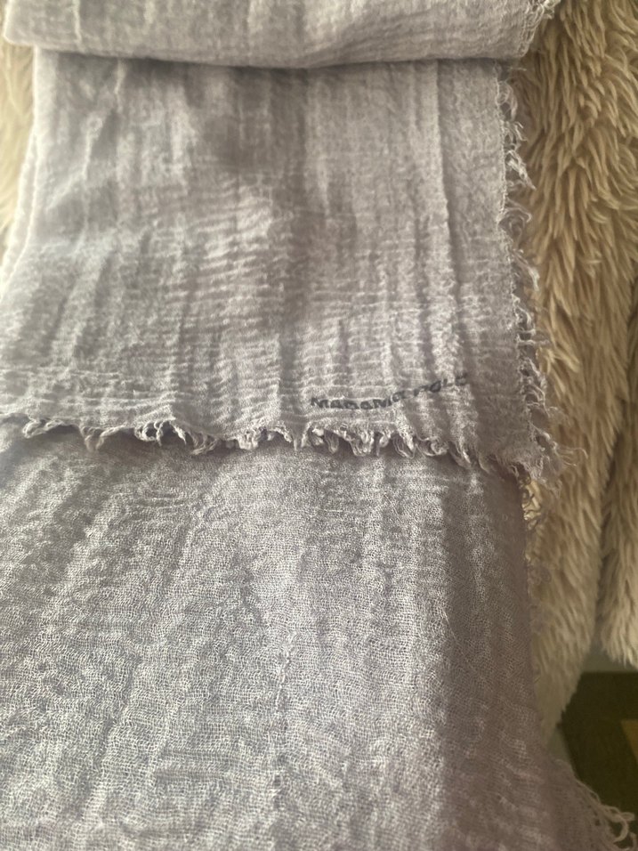 Bohem Gri Keten Kadın Şal - Görsel 4