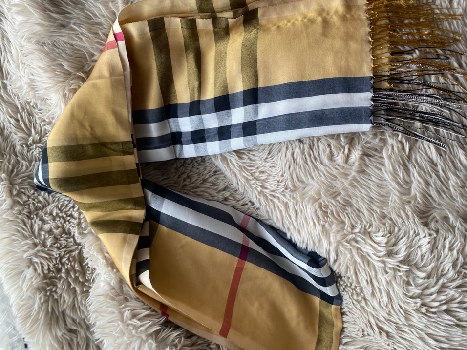 Sarı Gri Püsküllü Bohem Kadın Şalı - Görsel 3