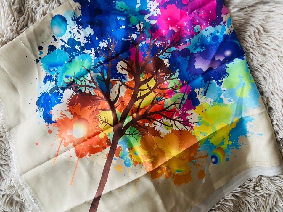 Renkli Bohem Kadın eşarp - Görsel 2