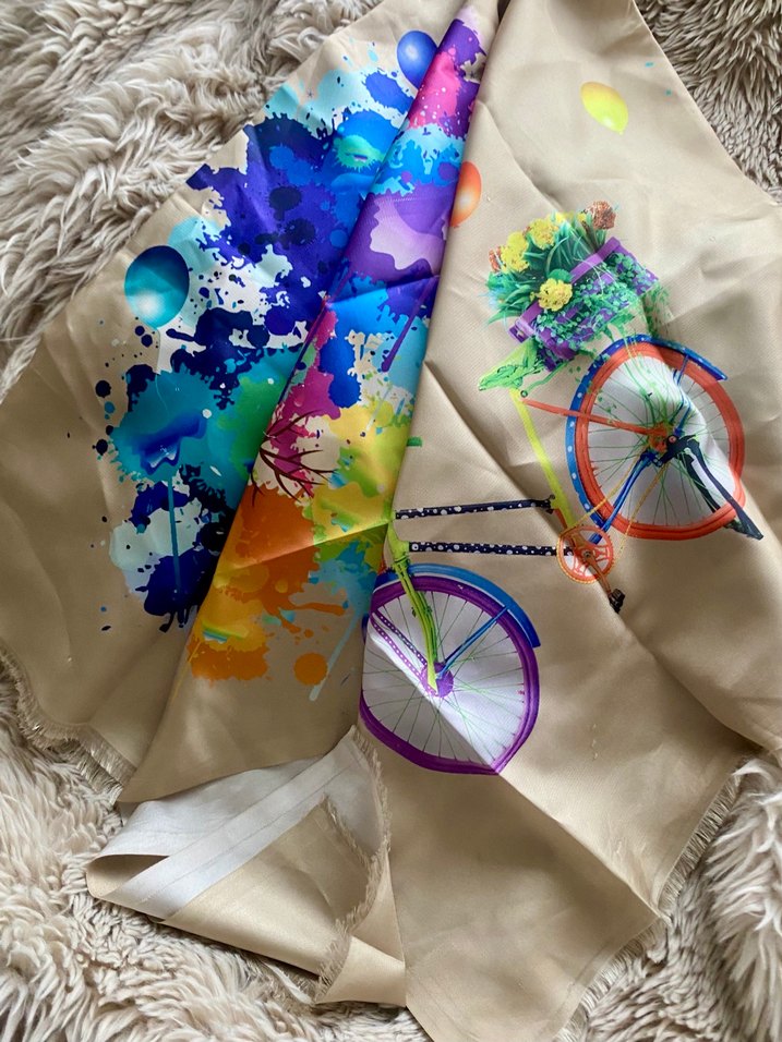 Renkli Bohem Kadın eşarp - Görsel 3