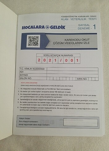  hocalara geldik 5li ayt deneme