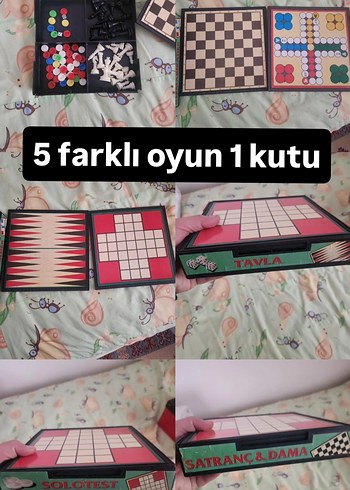 Çok Renkli Satranç ve Oyun Seti - Görsel 8