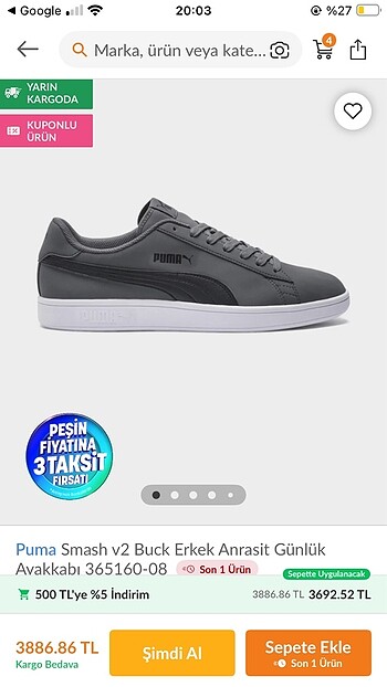 Puma ayakkabı