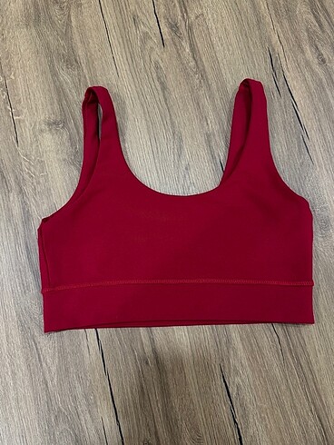 Kırmızı soft kumaş pedsiz spor sütyeni