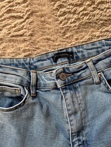 40 Beden Açik Mavi Yüksek Bel Flare Jeans