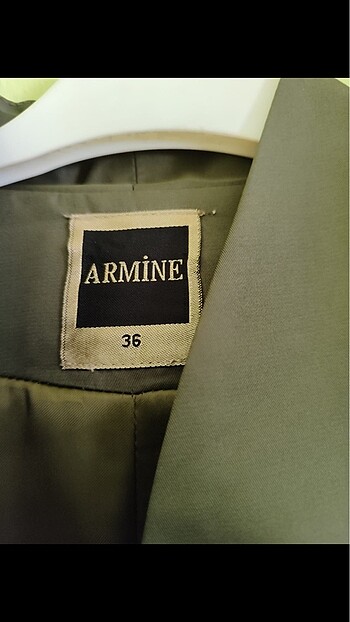 38 Beden yeşil Renk Armine Pardesü