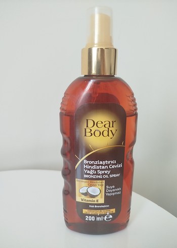 Dear Body Hindistan Cevizi Yağlı Bronzlaştırıcı Sprey 200ml
