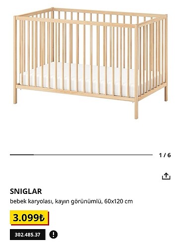 Ikea İkea beşik ve yatak