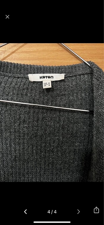 m Beden gri Renk KOTON ÇİÇEKLİ HIRKA