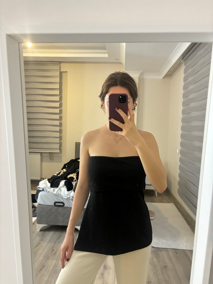 trendyolmilla straplez bluz - Görsel 2