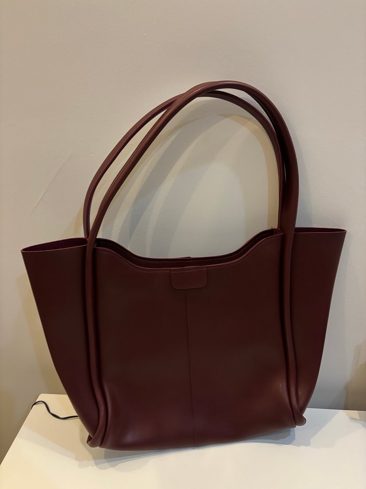 Bordo Deri Pinterest Çanta - Görsel 2