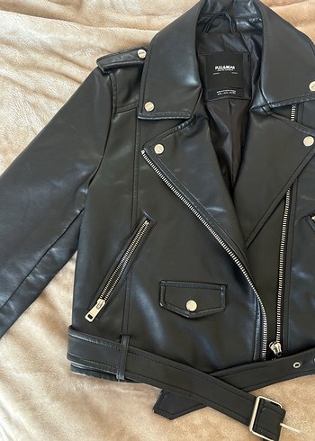 pull&bear deri ceket - Görsel 3