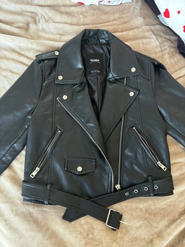 pull&bear deri ceket - Görsel 2
