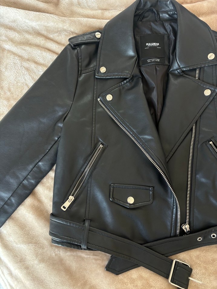 pull&bear deri ceket - Görsel 3