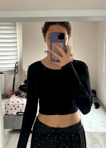 zara crop body - Görsel 3