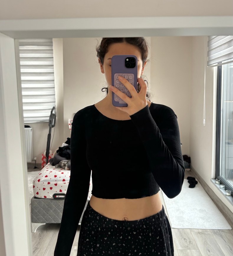 zara crop body - Görsel 3