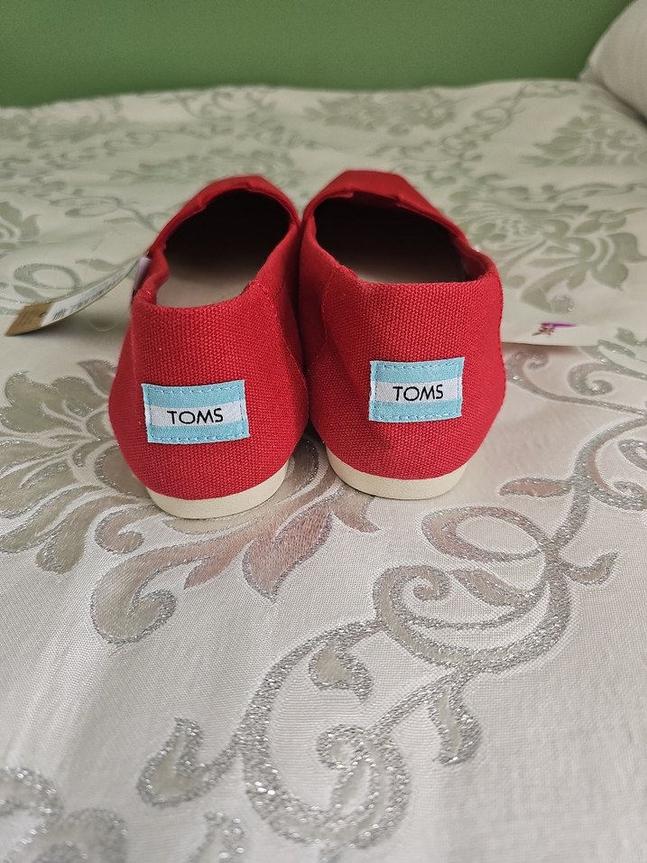 Kırmızı Kadın Toms Dolgu Topuk Espadril - Görsel 2