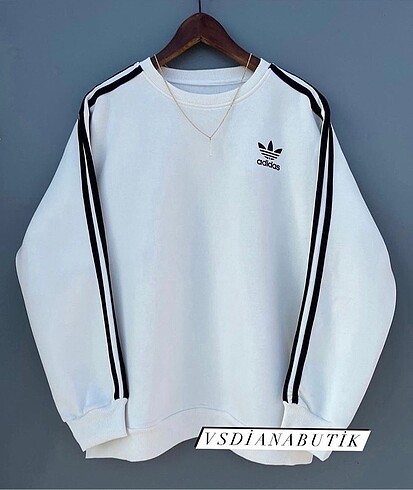 Beyaz Adidas Sweatshirt