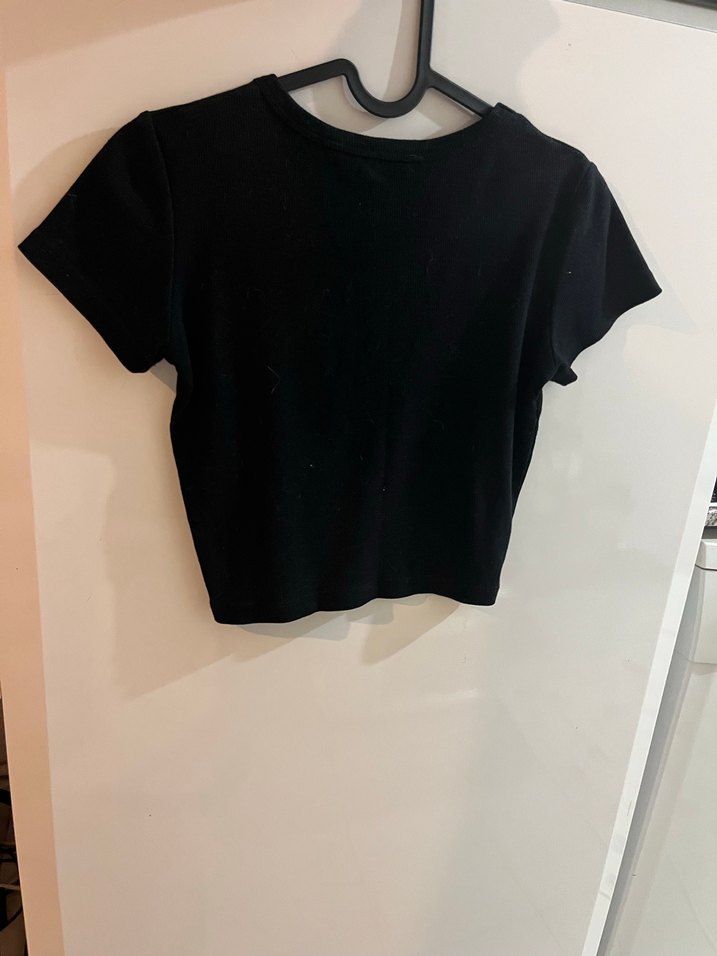 Siyah Basic crop - Görsel 2