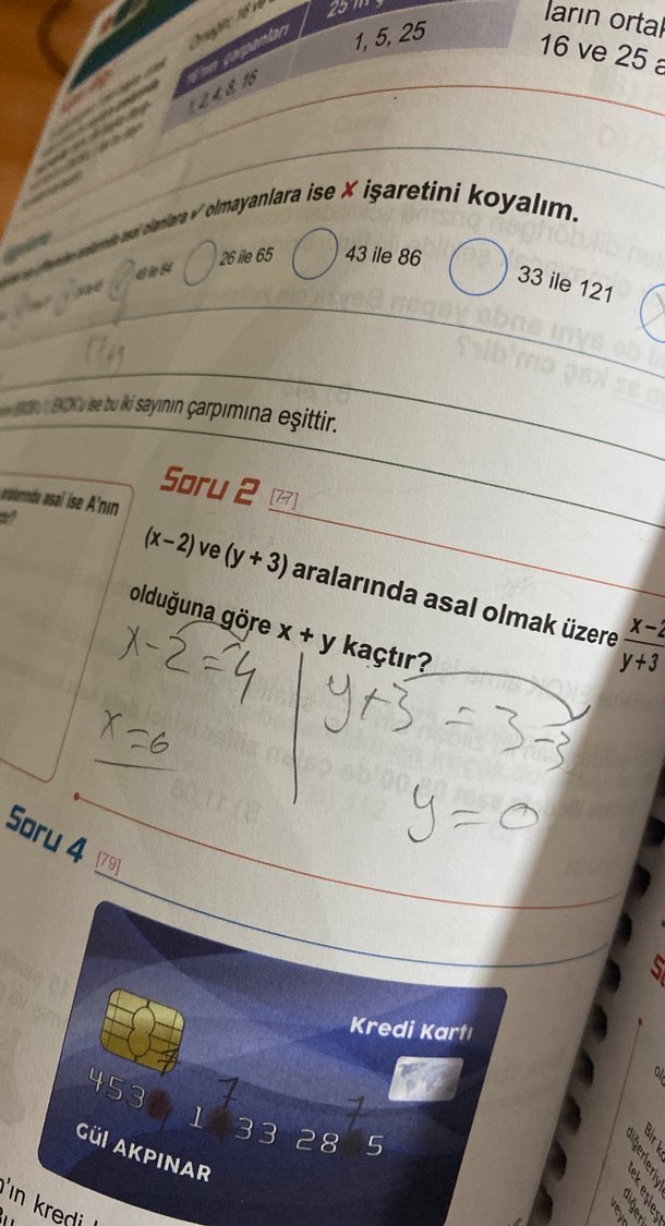 İsem Matematik Defteri - Koyu Mavi - Görsel 4