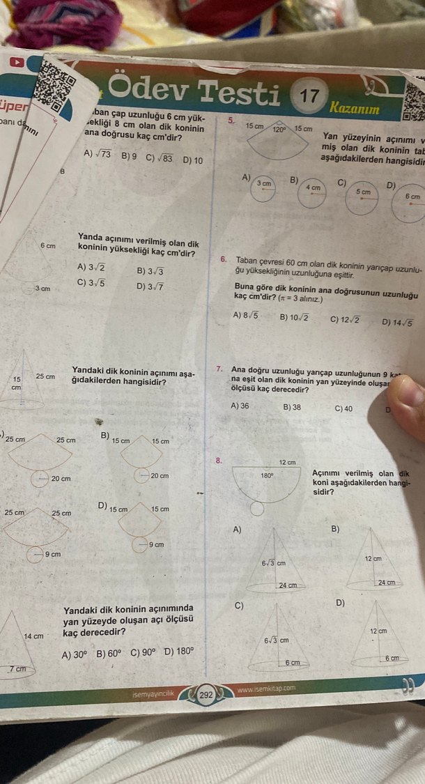 İsem Matematik Defteri - Koyu Mavi - Görsel 2