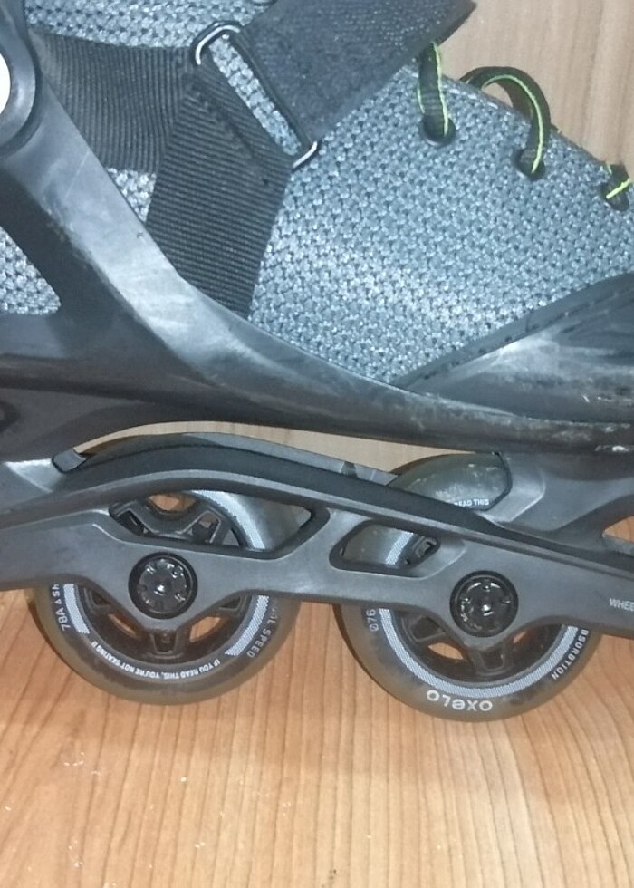 Yetişkin Fitness Pateni - Siyah / Gri - FIT100 - Görsel 3