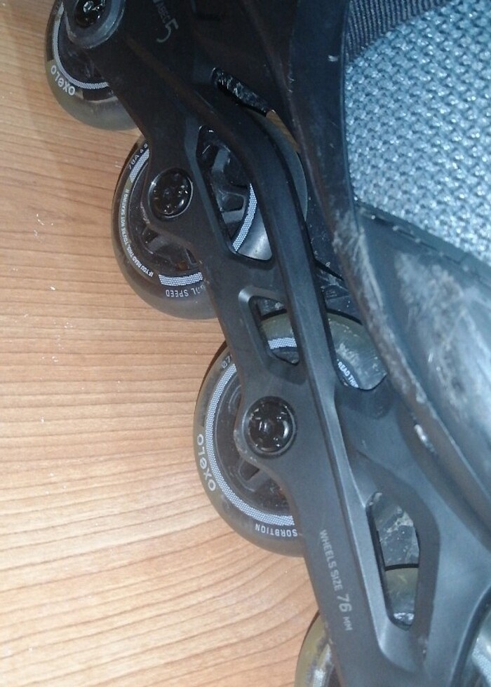 Yetişkin Fitness Pateni - Siyah / Gri - FIT100 - Görsel 5