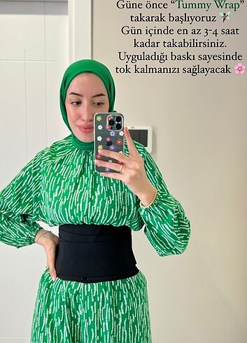 Corps Tayt Tummy Wrap Korse 4 metre ve jeli - Görsel 3
