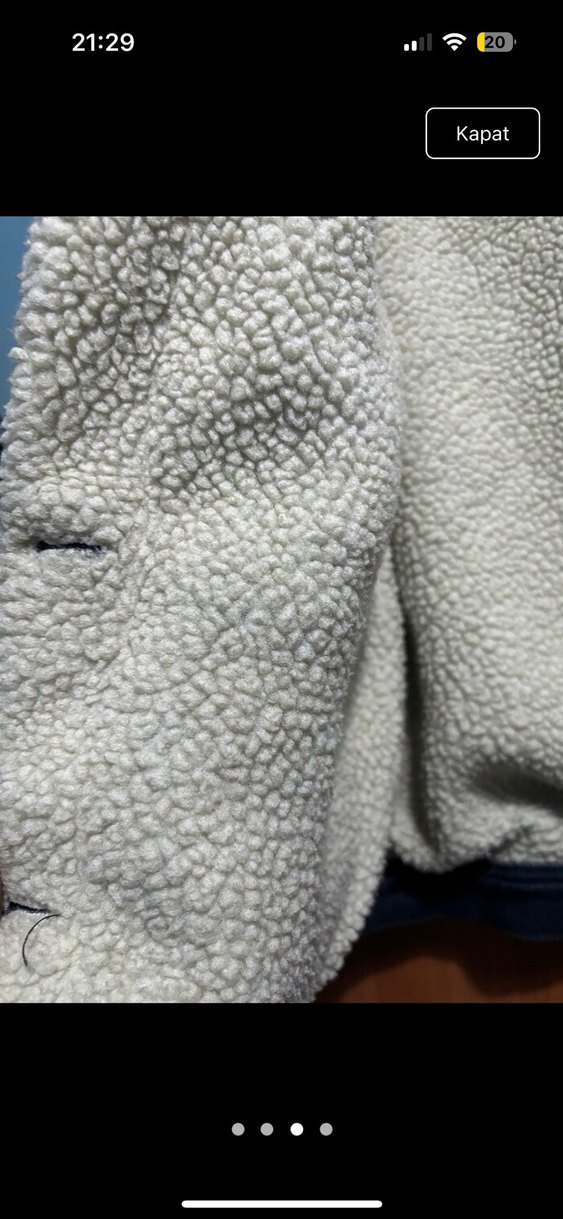 Mavi Jeans içi Yünlü Kot Ceket - Görsel 3