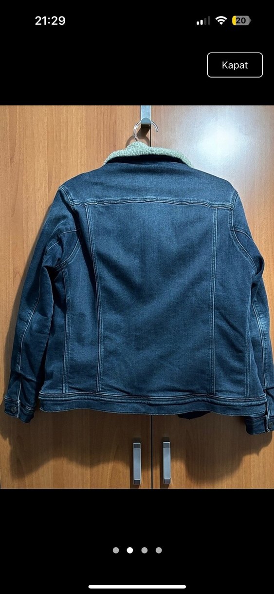 Mavi Jeans içi Yünlü Kot Ceket - Görsel 2