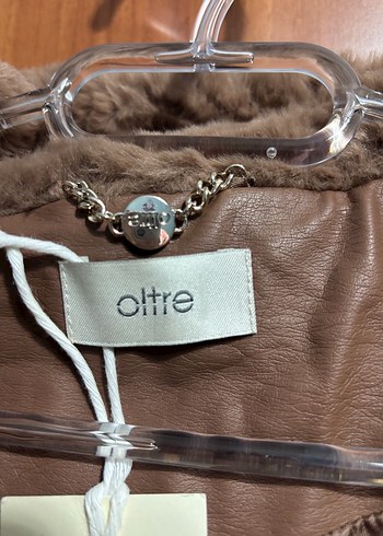 İtalyan Marka Oltre Kahverengi Kadın Peluş Kaban - Görsel 3