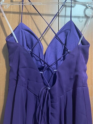 Alinçe Abiye Dekolteli Tül Elbise - Görsel 3