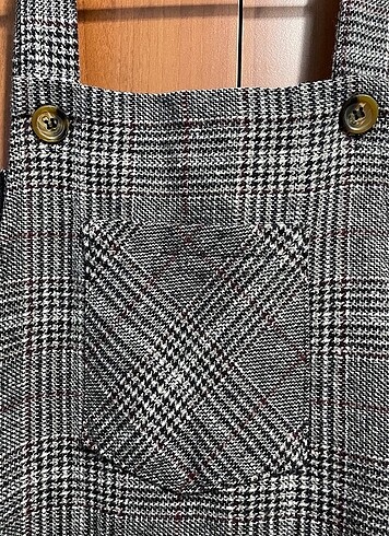 Yünlü Cep Detaylı Salopet - Görsel 4