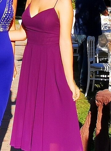 Alinçe Abiye Dekolteli Tül Elbise - Görsel 5