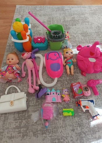 Renkli Pembe Bebek ve Oyun Seti - Görsel 2