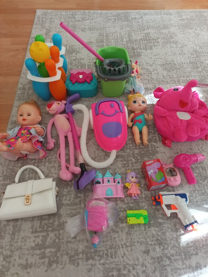 Renkli Pembe Bebek ve Oyun Seti - Görsel 2