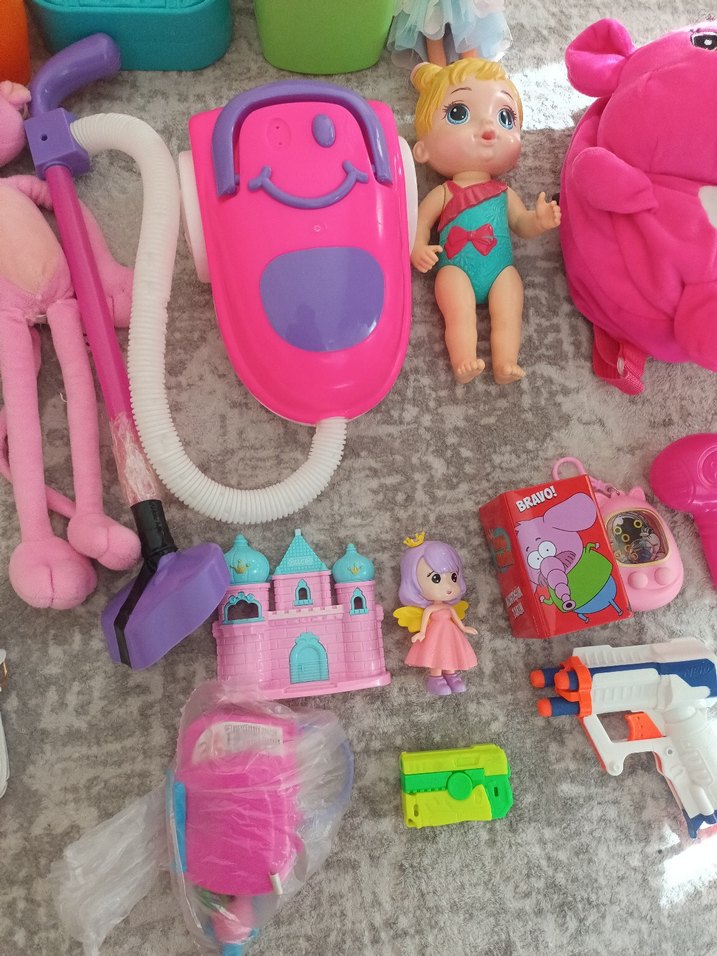 Renkli Pembe Bebek ve Oyun Seti - Görsel 5