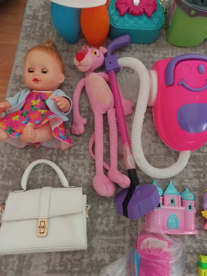 Renkli Pembe Bebek ve Oyun Seti - Görsel 4